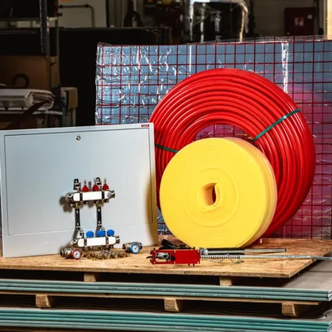 Komplett tacker lemezes padlófűtés 162 csővel -30 m²