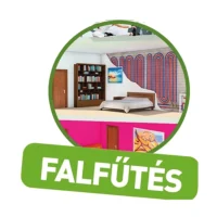 Komplett vakolható fal fűtés-hűtés rendszer 80 m² szobához