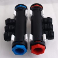 Műanyag osztó-gyűjtő 20*2 10 mm 3 körös PS