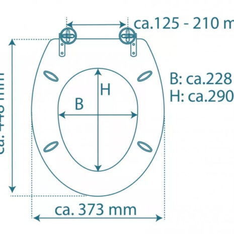 WC 82149 méretek WC 82149 méretek