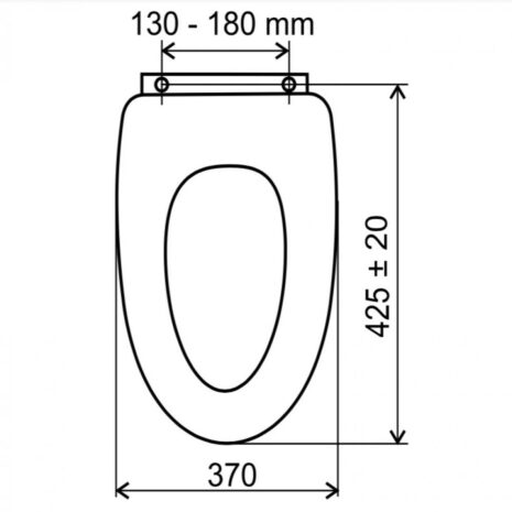 WC UNIVERSAL méretek WC UNIVERSAL méretek