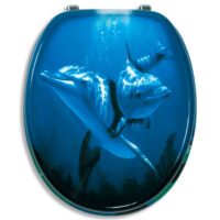 Novaservis delfin mintás lakkozott MDF WC ülőke