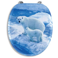 Novaservis jegesmedve mintás lakkozott MDF WC ülőke