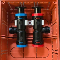 Vakolható rendszerhez műanyag csatlakozó szett 1 körös