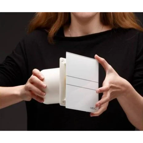 CATA Ventilátor E-100 GT utószellőztető funkcióval, üveg előlappal 2 CATA Ventilátor E-100 GT utószellőztető funkcióval, üveg előlappal 2