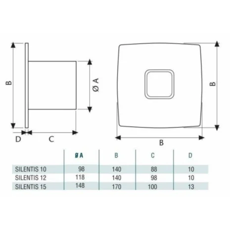 Cata Silentis 10 Timer Inox (Low Noise) (3) Cata Silentis 10 Timer Inox (Low Noise) (3)