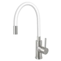 Zumba Inox - Konyhai csaptelep flexibilis kifolyócsővel, fehér