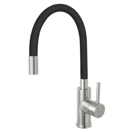Zumba Inox - Konyhai csaptelep flexibilis kifolyócsővel, fekete