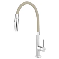 Zumba Slim 2F - Konyhai csaptelep flexibilis kifolyócsővel, bézs