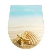 Alcaplast A604 Shell univerzális, lecsapódásgátlós, könnyen leszerelhető, kagyló mintás WC ülőke