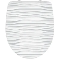 Schütte Duroplast fehér hullámos, lecsapódásgátlós wc ülőke