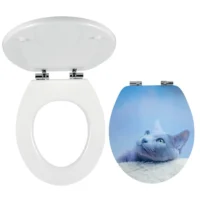 Novaservis Cica mintás, 3D, MDF soft close WC ülőke