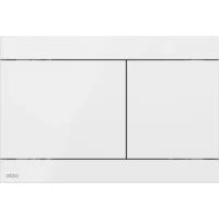 Alcaplast Nyomólap a falsík alatti szerelési rendszerekhez – fehér, rozsdamentes