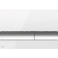 Alcaplast Kezelőgomb előtétfalas rendszerekhez – fehér, króm gombok