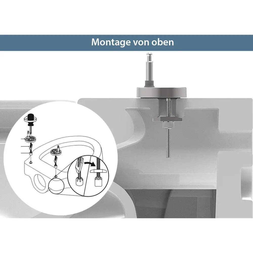 Schütte törtfehér Duroplast gyorsan leszerelhető, lecsapódásgátlós wc ülőke - Image 5