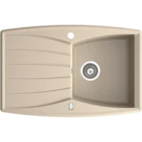 Ferro MEZZO homokszínű egymedencés mosogató - 78x51x19 cm