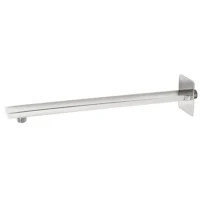 Novaservis Fali Szögletes, Egyenes Zuhanykar – 400 mm, Takarórozettával