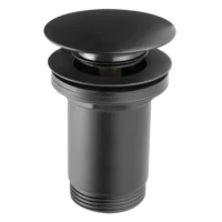 Ferro Rotondo Lefolyószelep Túlfolyós Mosdóhoz – 5/4”, Fekete