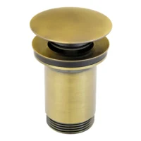 Ferro ROTONDO click-clack túlfolyós lefolyószelep – 5/4”, antik bronz