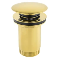 Ferro Rotondo Lefolyószelep Túlfolyós Mosdóhoz – 5/4”, Arany